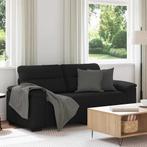 vidaXL 2-zitsbank 140 cm stof zwart, Huis en Inrichting, Banken | Bankstellen, Verzenden, Nieuw, Tweepersoons, Stof