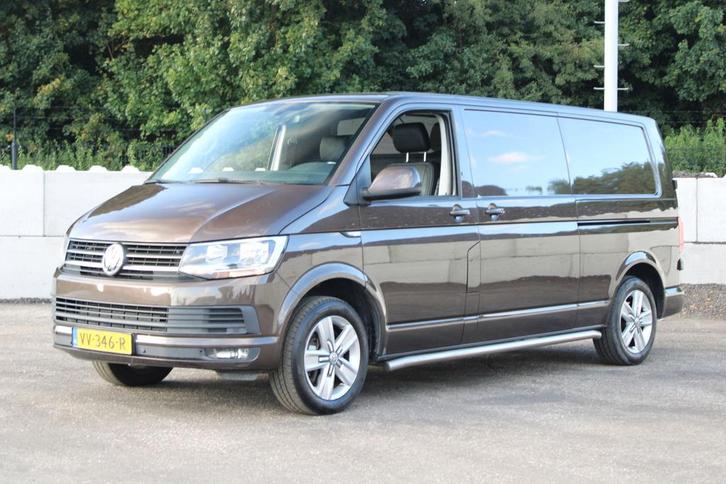 Volkswagen Transporter 2.0 TDI L2H1 DC Comfortline Plus, Auto's, Bestelauto's, Lease, Overige kleuren, Automaat, Bruin, Financial lease