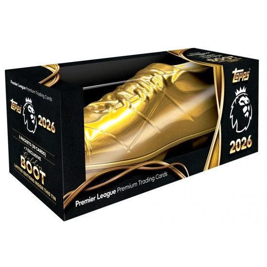 Topps Premier League 2026 Golden Boot Tin, Hobby en Vrije tijd, Verzamelkaartspellen | Overige, Nieuw, Verzenden