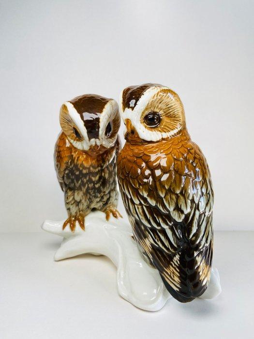 Karl Ens, Volkstedt - Beeldje - Paired Owls - Porselein, Antiek en Kunst, Antiek | Glas en Kristal
