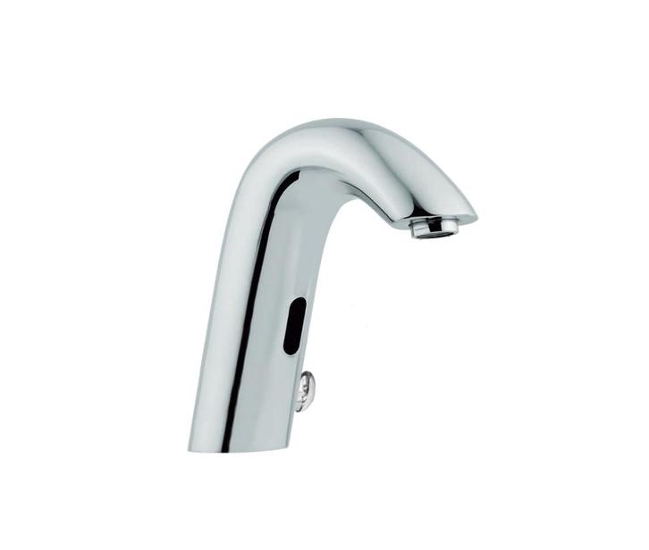 KNAUSS PING SENSORKRAAN EENGATS MET VASTE UITLOOP, Doe-het-zelf en Verbouw, Sanitair, Chroom, Ophalen of Verzenden