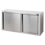 HCB Wandkast - schuifdeur - 150 cm - RVS, Verzenden, Nieuw in verpakking, RVS Meubilair