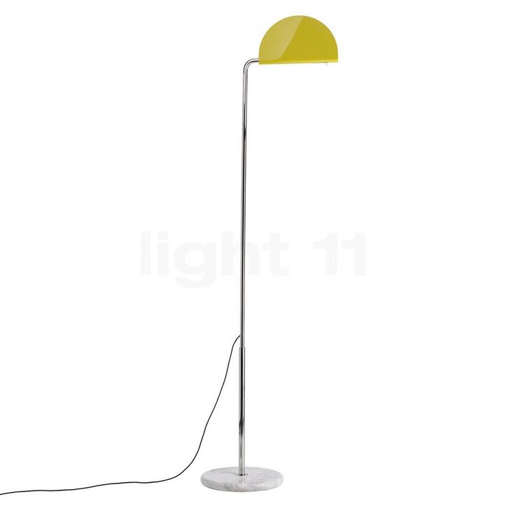 DCW Mezzaluna Vloerlamp LED, geel (Staande lampen), Huis en Inrichting, Lampen | Vloerlampen, Nieuw, Verzenden