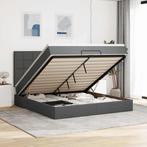 vidaXL Ottoman bed met matras en LEDs 160x200cm stof, Huis en Inrichting, Verzenden, 200 cm, 160 cm, Nieuw
