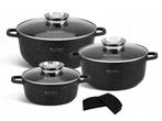 Veiling - Grote 6-delige Luxe Pannenset van Gesmeed Aluminiu, Nieuw