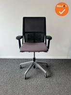 Haworth Comforto 59 - Zwart netweave en Taupe zitting - Chro, Werkplek, Ophalen of Verzenden, Gebruikt, Stoel