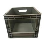 Magazijnbak 400x300x220mm met grijpopening, stapelbaar, Ophalen of Verzenden, Nieuw, Bak of Kist, Minder dan 35 cm