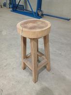 Houten Kruk Zitvlak Ø35 cm, 35x33x77 cm, Natuurlijke, Ophalen of Verzenden, Gebruikt, Overige typen