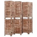vidaXL Kamerscherm 6 panelen 210x165 cm massief, Huis en Inrichting, Verzenden, Nieuw