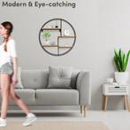 2dekans | Happy Goods - Wandrek - Industrieel - Rond 42cm -, Huis en Inrichting, Kasten | Wandmeubels, Ophalen of Verzenden, Zo goed als nieuw