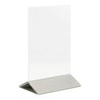 Tafeldisplay menukaarthouder | Acryl/RVS | A6, Verzenden, Nieuw in verpakking