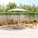 vidaXL 6-delige Loungeset pallet massief acaciahout, Verzenden, Nieuw, Hardhout, Loungeset