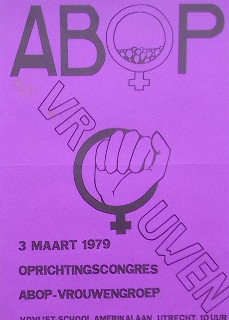 vintage poster 1979 -  Oprichtingscongres ABOP (lijst optie), Verzamelen, Posters, Nieuw, Overige onderwerpen, Met lijst, Verzenden