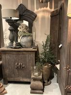 Houten spiegel Toog Black wash 120 cm, Huis en Inrichting, Woonaccessoires | Spiegels, Ophalen of Verzenden, Nieuw