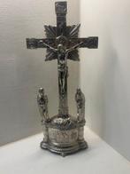 Altaar kruis Jezus - Antiek - Verzilverd - 1940-1950 - L.