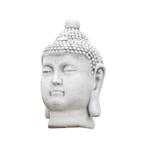 Boeddha - hoofd - stenen beeld - 50 cm - klassiek wit, Huis en Inrichting, Woonaccessoires | Boeddhabeelden, Ophalen of Verzenden