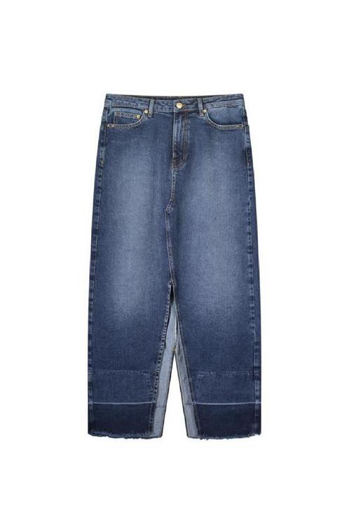 -50% Summum  Summum 6s1301-5165 denim skirt cotton comford d, Kleding | Dames, Rokken, Blauw, Nieuw, Verzenden