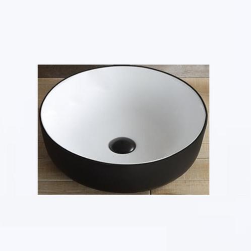 Opbouw Waskom Rond Boss & Wessing Pura 42x13 cm Wit met, Doe-het-zelf en Verbouw, Sanitair, Ophalen of Verzenden
