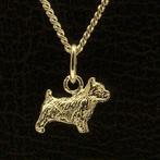 Gouden Norwich Terrier ketting hanger - klein, Verzenden, Nieuw