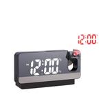 Wekker Klok Digitaal Met Projectie Op Plafond Zwart, Verzenden, Nieuw