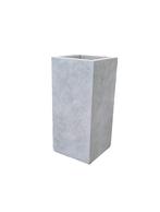 Plantenbak Fiberclay 28x28x60 cm Grijs, Tuin en Terras, Bloembakken en Plantenbakken, Verzenden, Nieuw