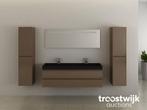 2-persoons Badkamermeubel 150 Cm Taupe - Incl. Kranen Vonato