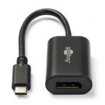 USB C naar DisplayPort adapter - Goobay - 0.2 meter, Computers en Software, Pc- en Netwerkkabels, Verzenden, Nieuw