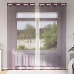 vidaXL Gordijnen voile met doorvoertules 2 st 140x245 cm, Huis en Inrichting, Stoffering | Gordijnen en Lamellen, Verzenden, Nieuw