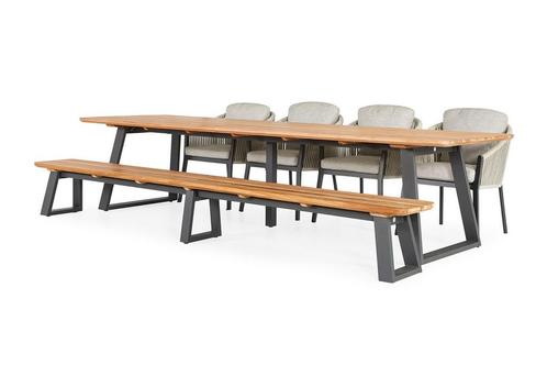 Suns Avero eetset camel sand met Tomar tafel |, Tuin en Terras, Tuinsets en Loungesets, Ophalen of Verzenden