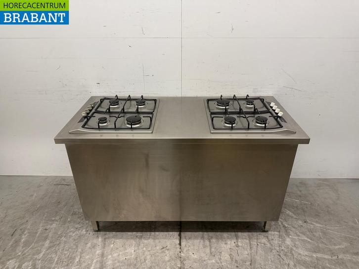 RVS Werkkast met 2 Siemens Inbouw Fornuizen GAS 150 cm, Zakelijke goederen, Horeca | Keukenapparatuur, Gebruikt, Ophalen of Verzenden