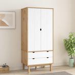 OTTA Kledingkast - OP = OP - Massief Grenen & Bruin/Wit, Huis en Inrichting, Kasten | Kledingkasten, Nieuw, Scandinavisch, 50 tot 75 cm