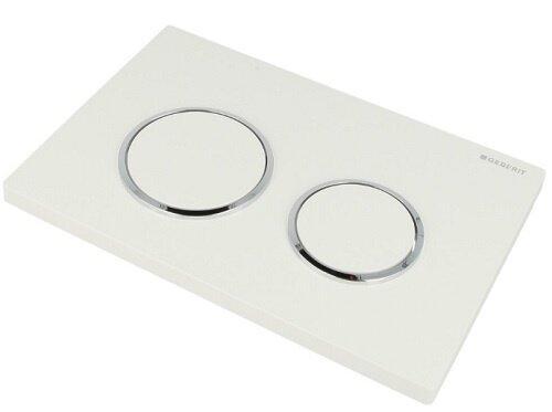 Geberit 115.085.KJ.1 bedieningsplaat wit/chroom, Doe-het-zelf en Verbouw, Sanitair, Ophalen of Verzenden