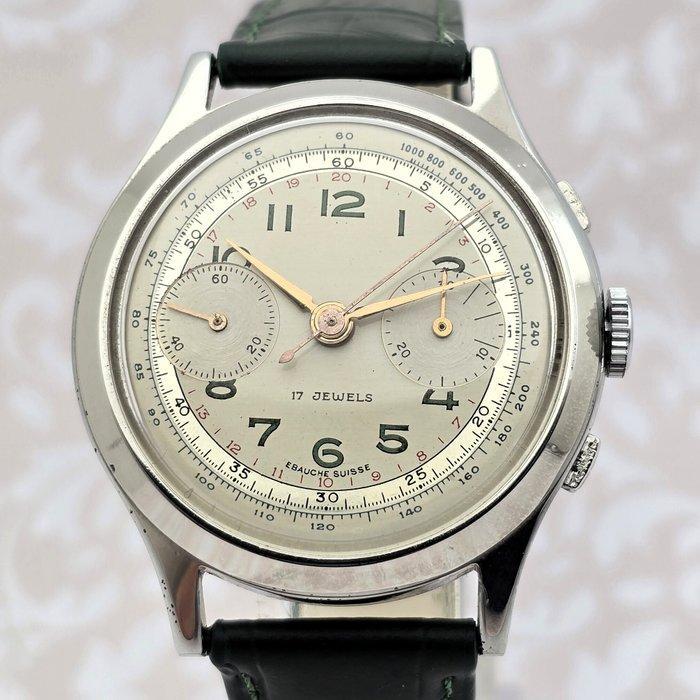 Chronographe Suisse - Cal. Landeron 48 - Zonder Minimumprijs, Sieraden, Tassen en Uiterlijk, Horloges | Heren