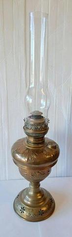 Themacollectie - koperen olielamp - Lempereur & Bernard, Antiek en Kunst