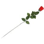 Rode Rosa/roos kunstbloem 60 cm - Kunst rozen, Huis en Inrichting, Kamerplanten, Ophalen of Verzenden