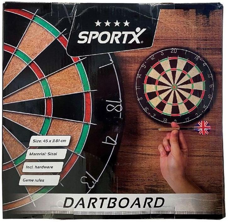 SportX - Dartbord Sisal | SportX - Gezelschapsspellen, Hobby en Vrije tijd, Gezelschapsspellen | Bordspellen, Nieuw, Verzenden