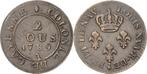2 Sous 1789, Frankreich-cayenne, franzoesische Kolonie Lu..., Verzenden