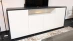 Dressoir Panda hoogglans wit met massief bamboe, Huis en Inrichting, Kasten | Dressoirs, Ophalen of Verzenden, Nieuw