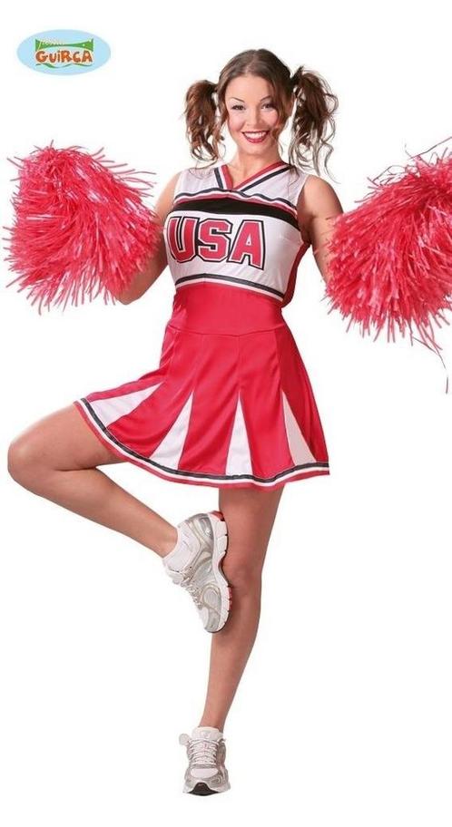 Cheerleader kostuum USA, Hobby en Vrije tijd, Feestartikelen, Feestartikel, Nieuw, Verzenden