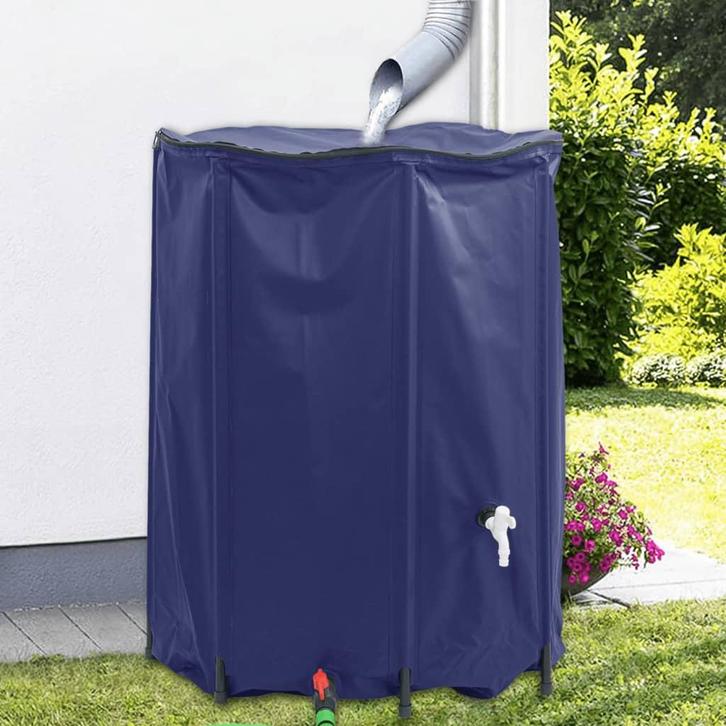 vidaXL Watertank met kraan opvouwbaar 1350 L PVC, Tuin en Terras, Tuinslangen, Nieuw, Verzenden