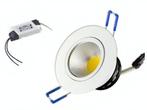 LED Inbouwspot - Warm wit 2700K- 7W - Aluminium Kantelbaar