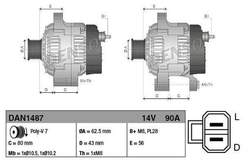 Dynamo / Alternator, Auto-onderdelen, Motor en Toebehoren, Nieuw, Ophalen of Verzenden