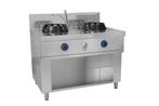 GGM Gastro | Gas wok fornuis - 28 kW - 2 kookzones - incl. 1, Witgoed en Apparatuur, Fornuizen, Nieuw, Inbouw, Verzenden
