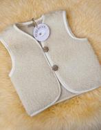 Merino wollen kinder bodywarmer/vestje -Ecru, Nieuw, Bebewool, Jongen of Meisje