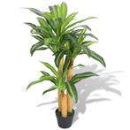Kunst dracena plant met pot 100 cm groen (Kunstgras-Planten), Nieuw, Verzenden