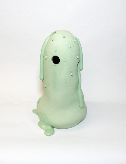 Teresa Berger - Vaas - Glazuur, Steengoed - Flow Form, Antiek en Kunst, Kunst | Designobjecten