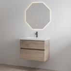 Badmeubelset Best Design Quick 80 cm Hout + Glans Wit Blad, Ophalen of Verzenden, Nieuw, Bad