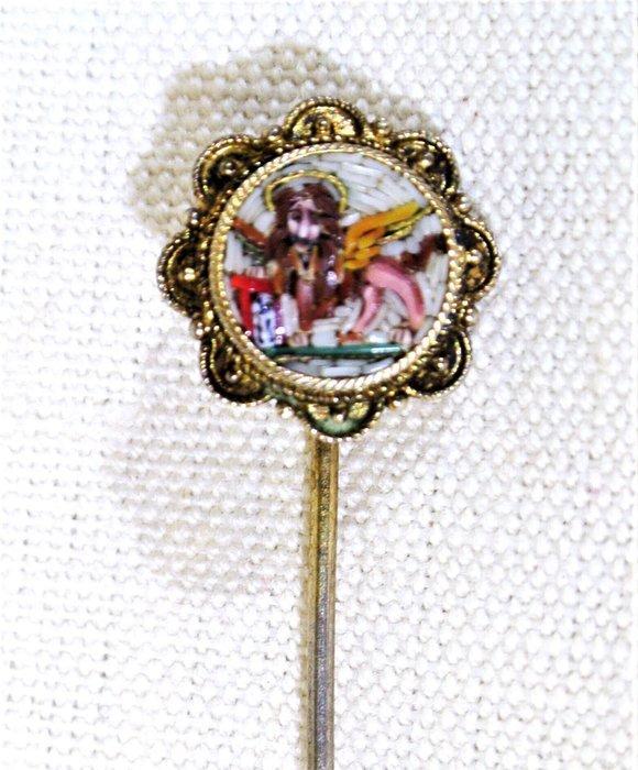 Zonder Minimumprijs - Broche Zilver - Voorwerp met museaal, Sieraden, Tassen en Uiterlijk, Antieke sieraden