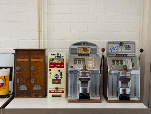 Antieke gokkast schietkast knikkerkast krachtmeter automaat, Antiek en Kunst, Antiek | Overige Antiek