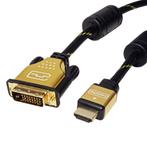 Roline hoge kwaliteit DVI-D Dual Link - HDMI kabel, Nieuw, Ophalen of Verzenden